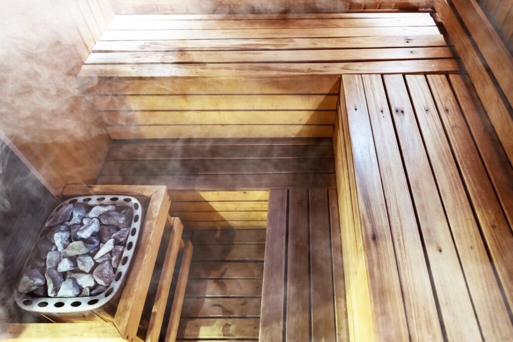 modern sauna and recovery space at pursuit fitness gym