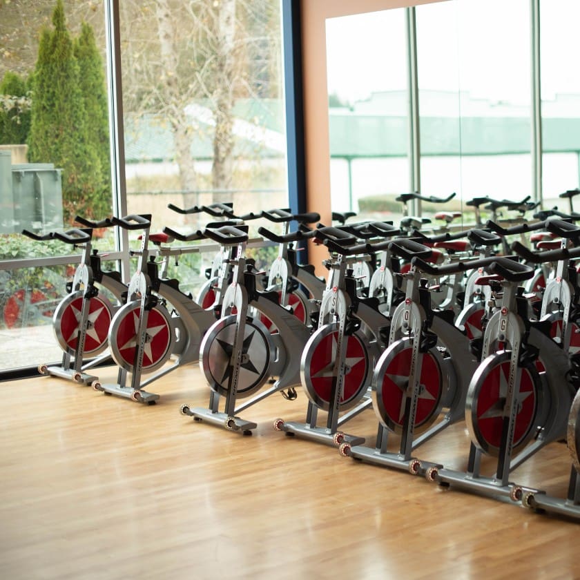 cycling group fitness classes at a gym in lake stevens