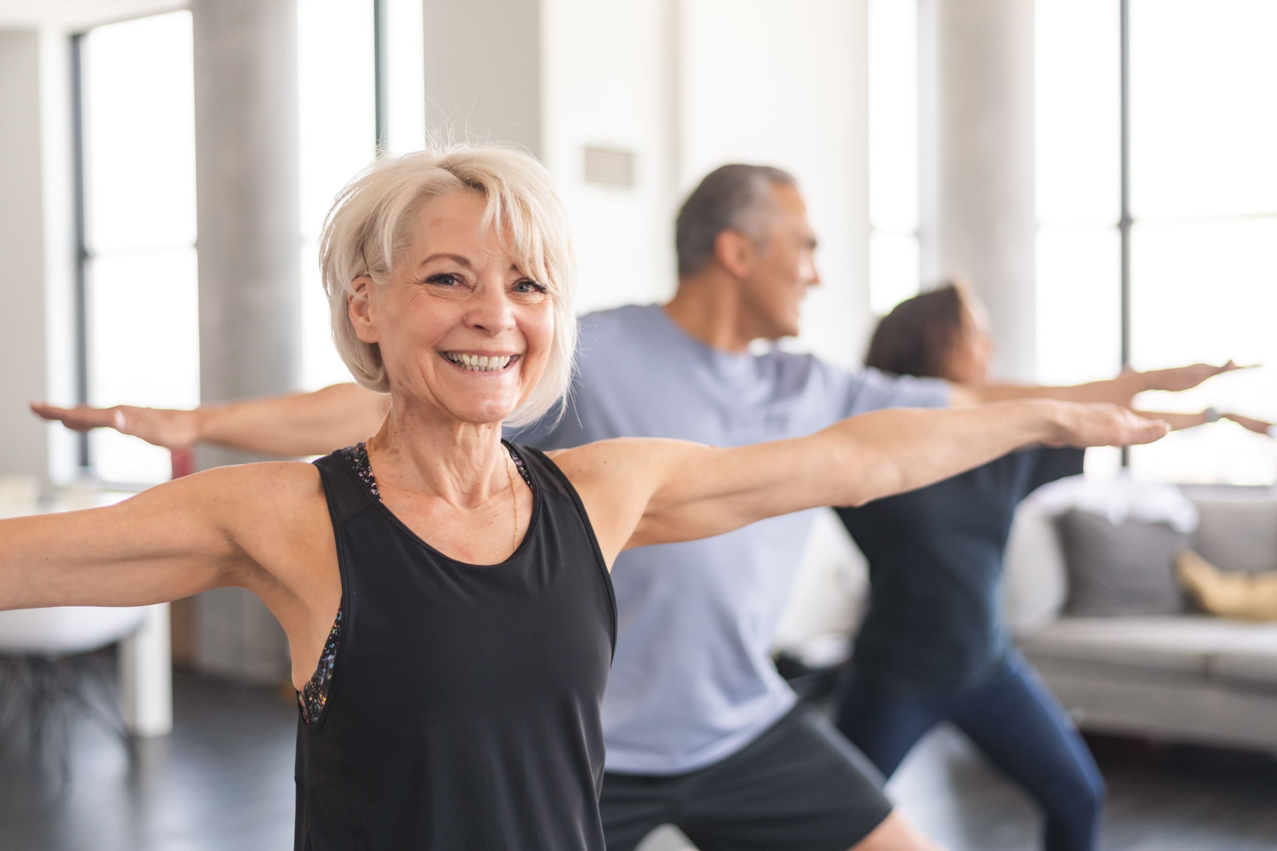the best gyms in lake stevens members enjoying a senior fitness workout class
